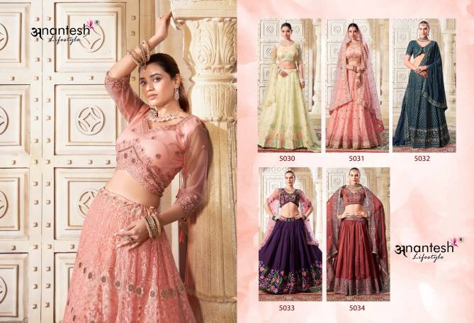 Occasions Vol 9 By Anantesh Bridemaid Wear Lehenga Choli Online Wholesale